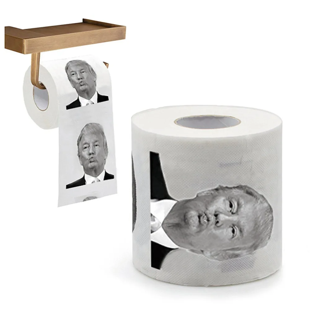 Køb online Papir Håndklæde Trump Humor Nyhed Sjov Gag Gave Dump Med Trumf / Køkken Opbevaring & Organisation < www.bornholmskepostkort.dk