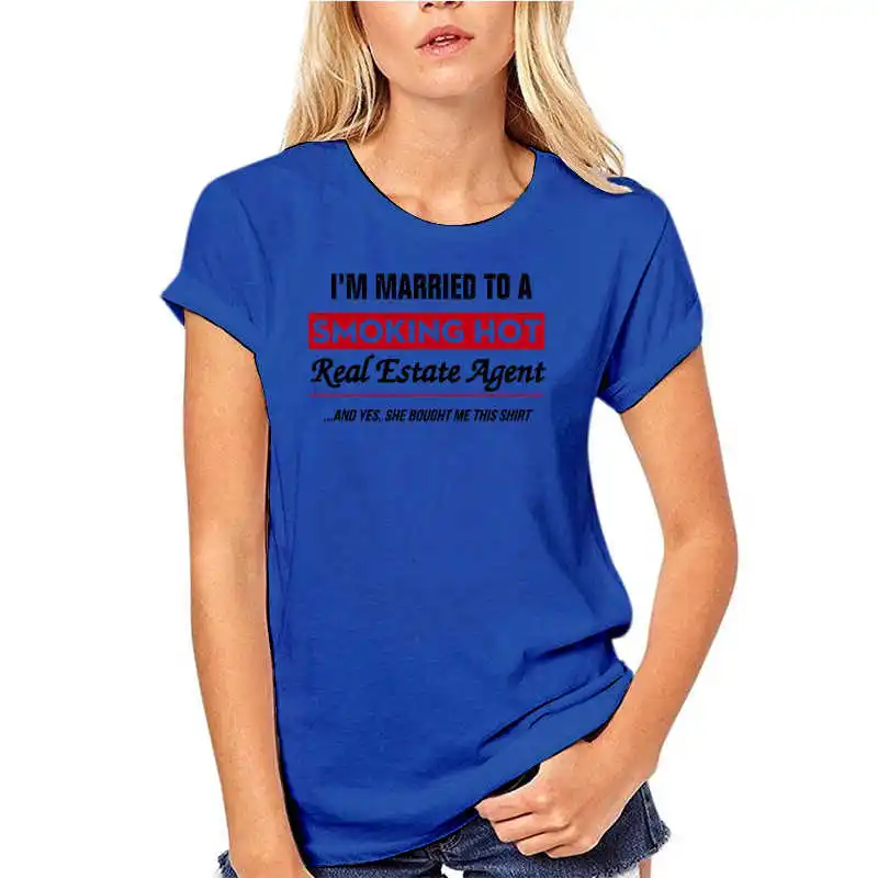 Køb online Nye Hot Design T-shirts Im Gift Med Rygning Ejendomsmægler Og Ja, Hun Købte Mig Denne Shirt T-shirt / Toppe Tees < www.bornholmskepostkort.dk