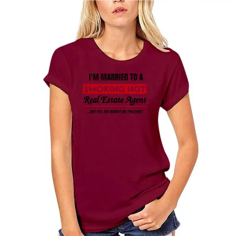 Køb online Nye Hot Design T-shirts Im Gift Med Rygning Ejendomsmægler Og Ja, Hun Købte Mig Denne Shirt T-shirt / Toppe Tees < www.bornholmskepostkort.dk